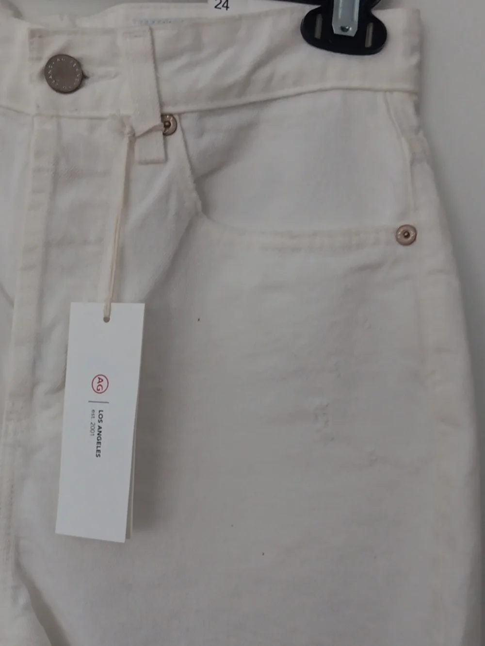 AG Adriano Goldschmied Clove High Rise Baggy Denim Shorts #3771